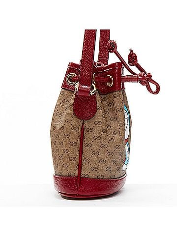 Gucci Gucci Doraemon Canvas Crossbody Bucket Bag (view 2)