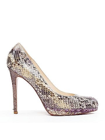 Christian Louboutin Christian Louboutin Purple Platform Heels (view 1)