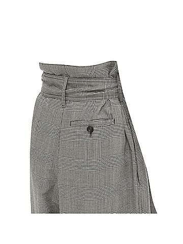 Alexander McQueen Alexander McQueen checked wool paperbag waist cuffed pants (view 2)