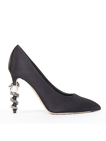 Chanel Chanel Serpent Pearl satin CC pearl snake heel pump (view 1)