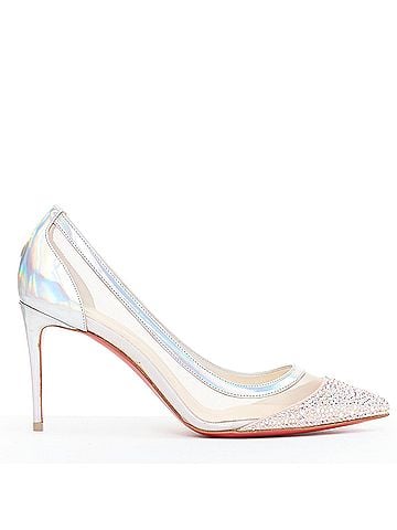 Christian Louboutin Christian Louboutin Mesh Crystal Heels (view 1)