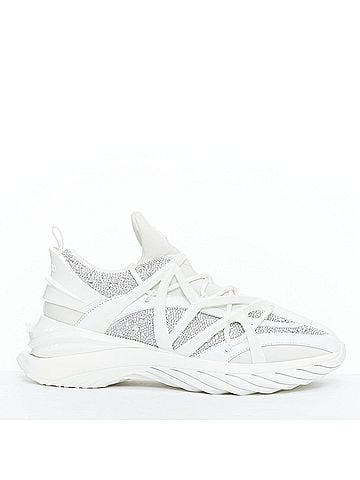 Jimmy Choo Jimmy Choo Crystal Lace Up Sneakers (view 1)