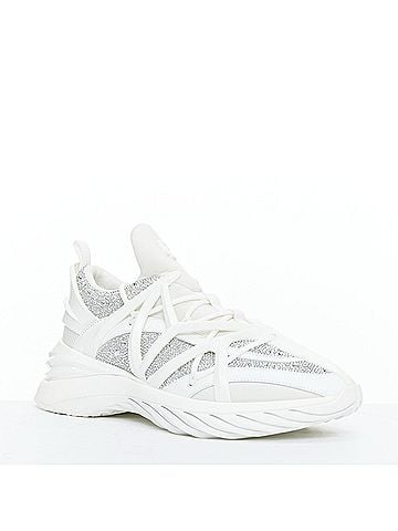Jimmy Choo Jimmy Choo Crystal Lace Up Sneakers (view 2)