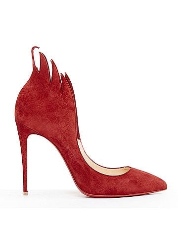 Christian Louboutin Christian Louboutin Suede Flame Pumps (view 1)