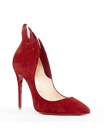 Christian Louboutin Christian Louboutin Suede Flame Pumps (view 2)
