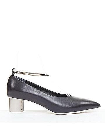 Jil Sander Jil Sander Leather Anklet Ring Pumps (view 1)