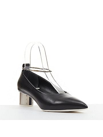 Jil Sander Jil Sander Leather Anklet Ring Pumps (view 2)