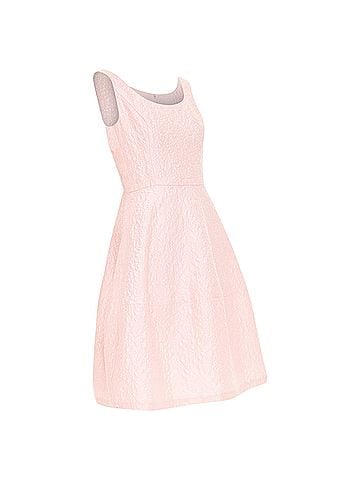 Oscar De La Renta Oscar de la Renta cotton silk floral cloque dress (view 1)