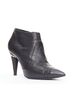 Chanel 100% Leather Black Chanel Leather Cone Heel Ankle Boots Size EU 38 - photo 2