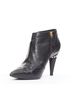 Chanel 100% Leather Black Chanel Leather Cone Heel Ankle Boots Size EU 38 - photo 4