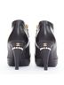 Chanel 100% Leather Black Chanel Leather Cone Heel Ankle Boots Size EU 38 - photo 5
