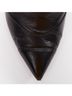 Chanel 100% Leather Black Chanel Leather Cone Heel Ankle Boots Size EU 38 - photo 10