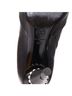 Chanel 100% Leather Black Chanel Leather Cone Heel Ankle Boots Size EU 38 - photo 9