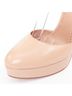Alaïa 100% Leather Brown Alaia Leather Double Strap Platform Pumps Size EU 37 1/2 - photo 6