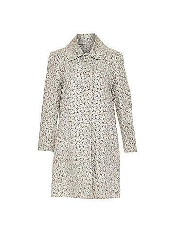Kenzo Kenzo metallic floral patterned jacquard coat (view 1)