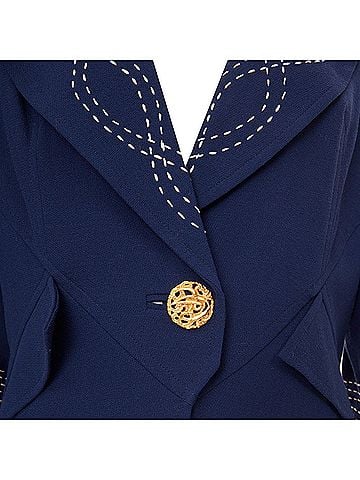 Christian Lacroix Christian Lacroix geometric cord embroidery jacket (view 2)