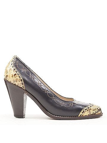 Comme des Garçons Comme des Garcons leather western cuban heel shoes (view 1)