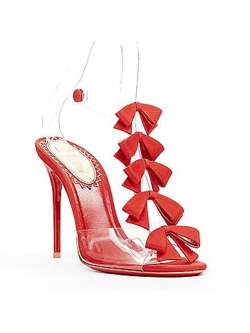 Christian Louboutin Christian Louboutin PVC Grosgrain Heels (view 1)
