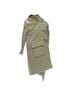 Balenciaga 100% Wool Green Balenciaga Runway Pulled toggle wrap coat Size M - photo 1