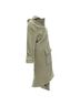 Balenciaga 100% Wool Green Balenciaga Runway Pulled toggle wrap coat Size M - photo 4
