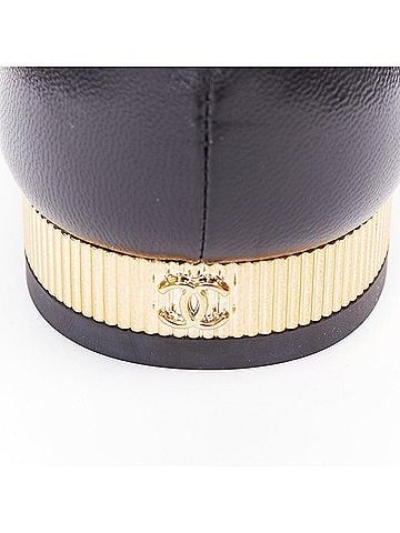 Chanel Chanel Leather Grosgrain Mary Jane Flats (view 2)