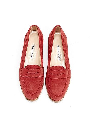 Manolo Blahnik Manolo Blahnik Suede Penny Loafers (view 1)