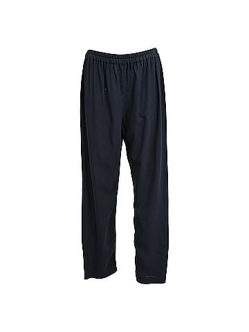 Mansur Gavriel Mansur Gavriel Drawstring Straight Leg Pants in Navy Blue Viscose (view 1)