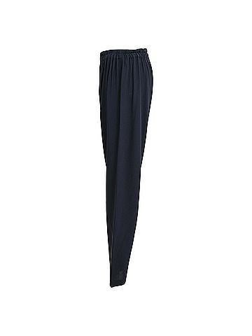 Mansur Gavriel Mansur Gavriel Drawstring Straight Leg Pants in Navy Blue Viscose (view 2)
