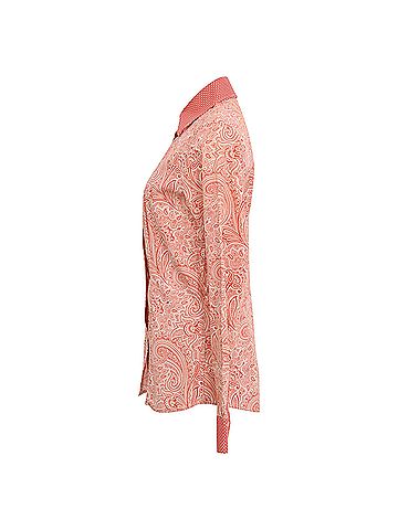 ETRO Etro Paisley-Print Long Sleeve Shirt in Coral Cotton (view 2)