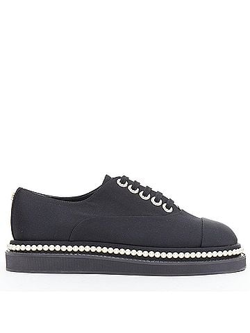 Chanel Chanel Canvas Pearl Trim Oxfords (view 1)