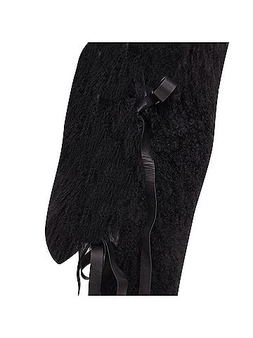 Givenchy Givenchy shearling fur leather ribbon high low vest (view 2)
