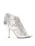 Givenchy 100% Leather Silver Givenchy Metal Discs Strappy Bootie Size EU 36 1/2 - photo 1