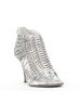 Givenchy 100% Leather Silver Givenchy Metal Discs Strappy Bootie Size EU 36 1/2 - photo 3