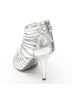 Givenchy 100% Leather Silver Givenchy Metal Discs Strappy Bootie Size EU 36 1/2 - photo 7