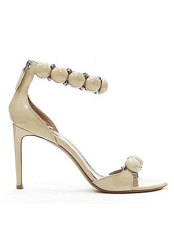 Alaïa Alaia La Bombe ball embellished studded patent sandal (view 1)
