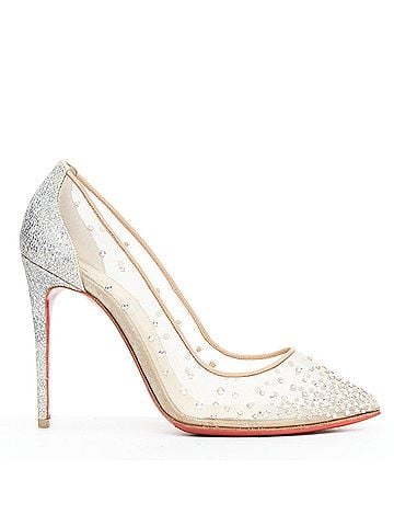 Christian Louboutin Christian Louboutin Mesh Strass Bridal Pump (view 1)