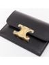 Céline 100% Leather Black Celine Compact Wallet Cardholder One size - photo 5
