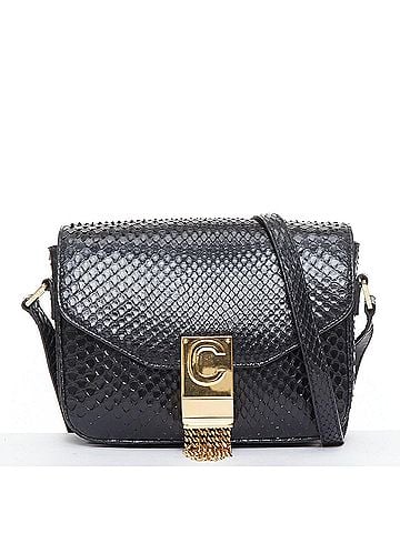 Céline Celine C Bag Leather Fringe Crossbody Bag (view 1)