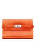 Hermès 100% Leather Orange Hermes Leather Classic Wallet One size - photo 1