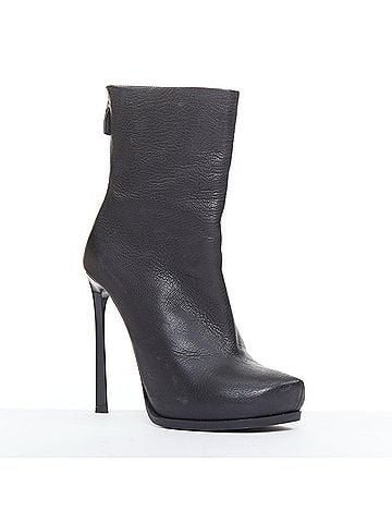 Lanvin Lanvin Leather Stiletto Ankle Boots (view 2)