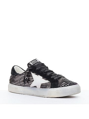 Golden Goose Golden Goose Striped Distressed Sneakers (view 2)