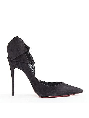 Christian Louboutin Christian Louboutin Suede Bow Stiletto Pump (view 1)