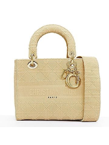 Christian Dior Christian Dior Lady D-Lite Canvas Bag (view 1)
