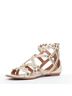 Alaïa 100% Leather Brown Alaia Studded Leather Flat Sandals Size EU 36 1/2 - photo 4