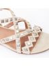 Alaïa 100% Leather Brown Alaia Studded Leather Flat Sandals Size EU 36 1/2 - photo 6