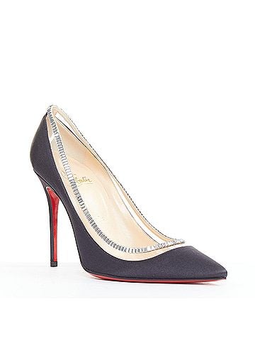 Christian Louboutin Christian Louboutin Satin Crystal Pumps (view 1)