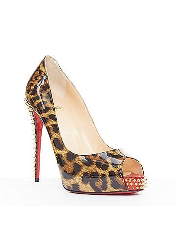 Christian Louboutin Christian Louboutin Patent Peep Heels (view 2)