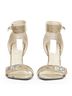 Givenchy 100% Leather Green Givenchy Leather Sharktooth Sandals Size EU 38 - photo 3