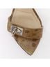 Givenchy 100% Leather Green Givenchy Leather Sharktooth Sandals Size EU 38 - photo 10