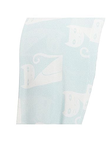 Miu Miu Miu Miu cartoon cat silk crepe print skinny scarf (view 2)